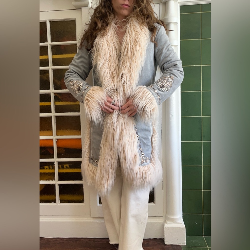 Spell & the Gypsy Collective Joplin Shearling Jacket size Small